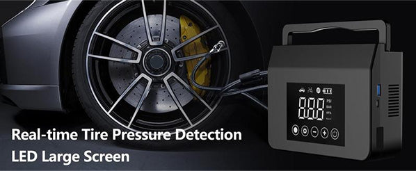 🔋50 % de réduction + livraison gratuite🔥🚗Démarreur de voiture portable avec compresseur d'air, démarreur de batterie de voiture 4000 A