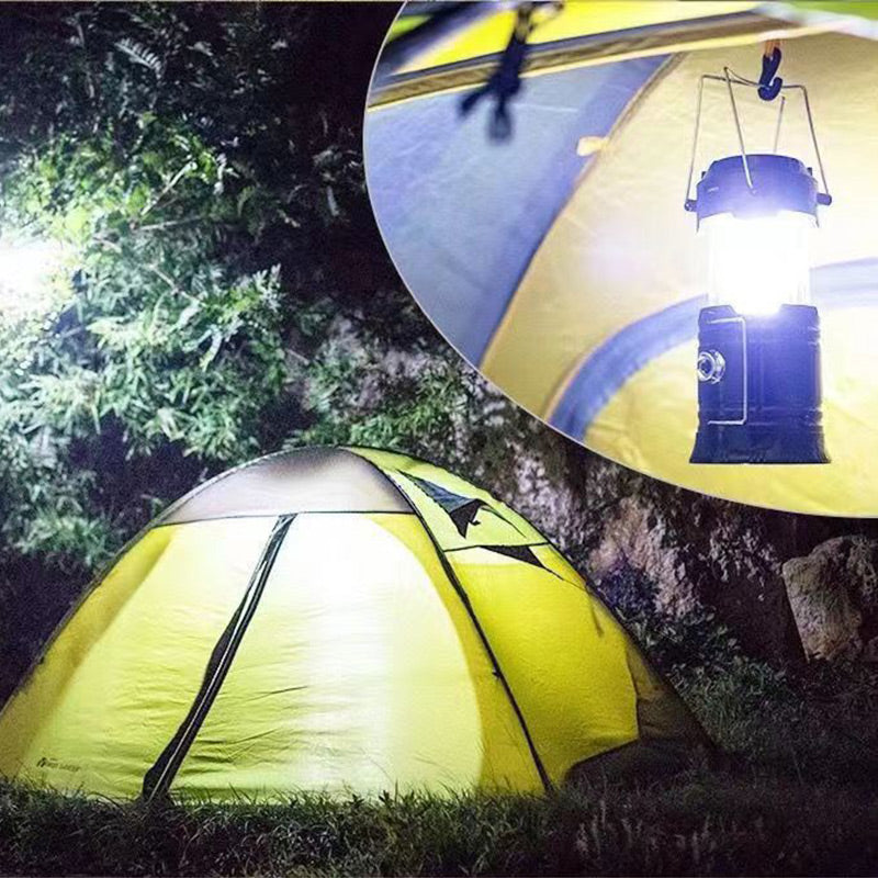Lampe de camping rétractable à énergie solaire