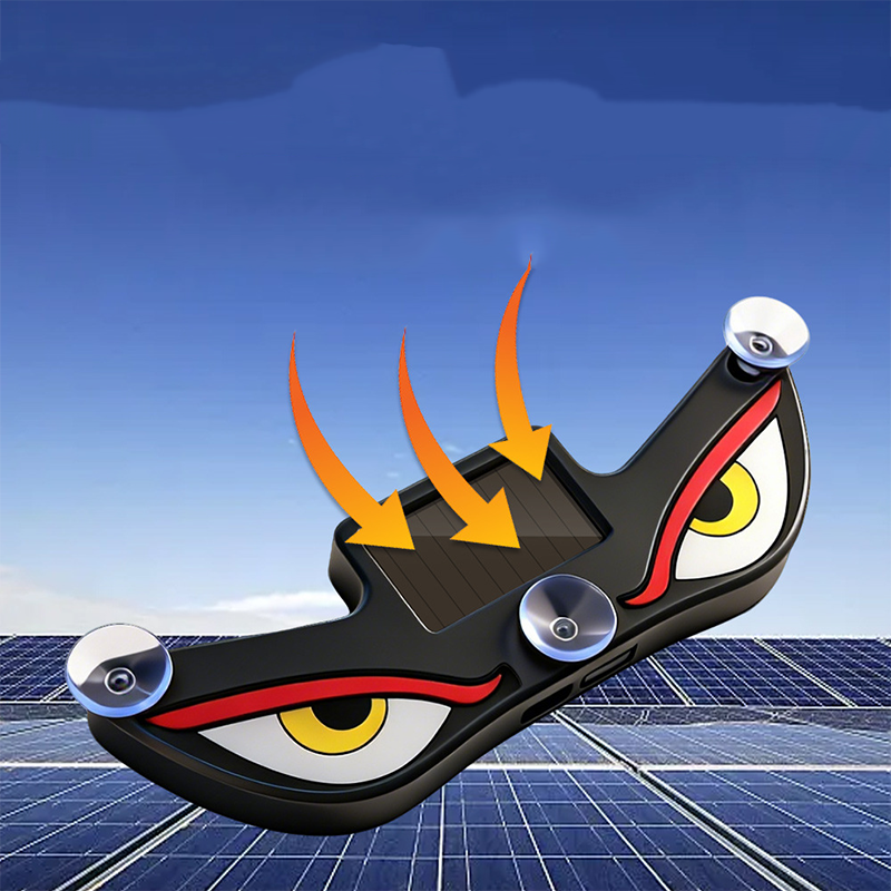 🌟Feu d'avertissement LED « Œil du diable » à énergie solaire pour voiture : brillez avec style 🚗💡