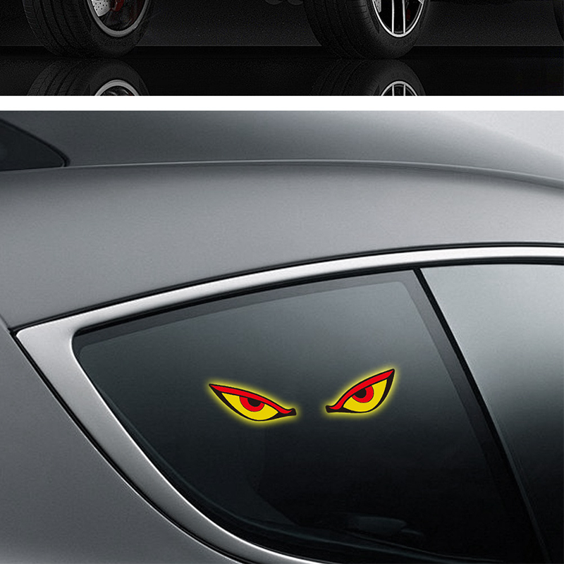 🌟Feu d'avertissement LED « Œil du diable » à énergie solaire pour voiture : brillez avec style 🚗💡