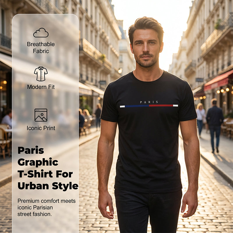T-shirt graphique minimaliste pour homme