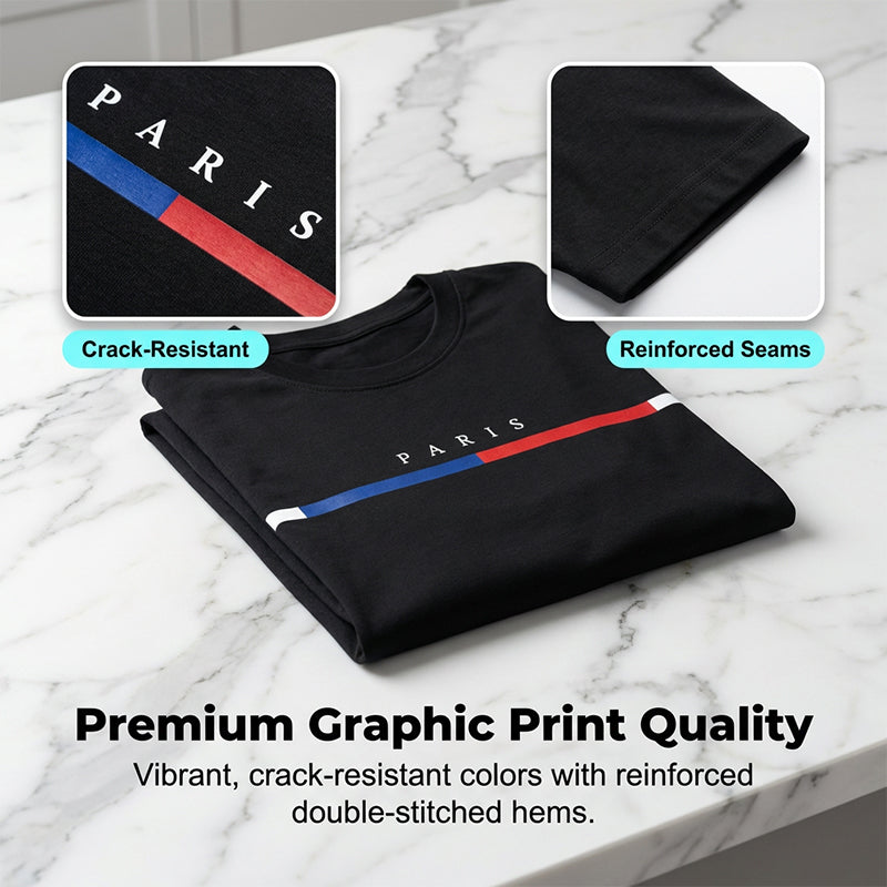 T-shirt graphique minimaliste pour homme