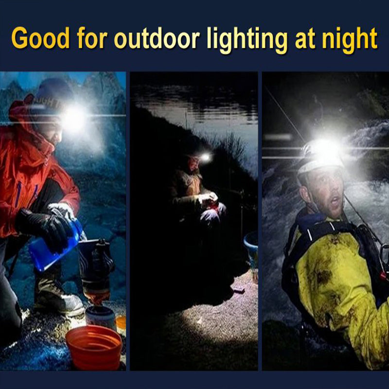 Lampe Frontale LED Super Lumineuse Rechargeable pour l'Extérieur