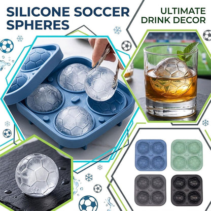 Moule à glaçons en silicone en forme de ballon de football