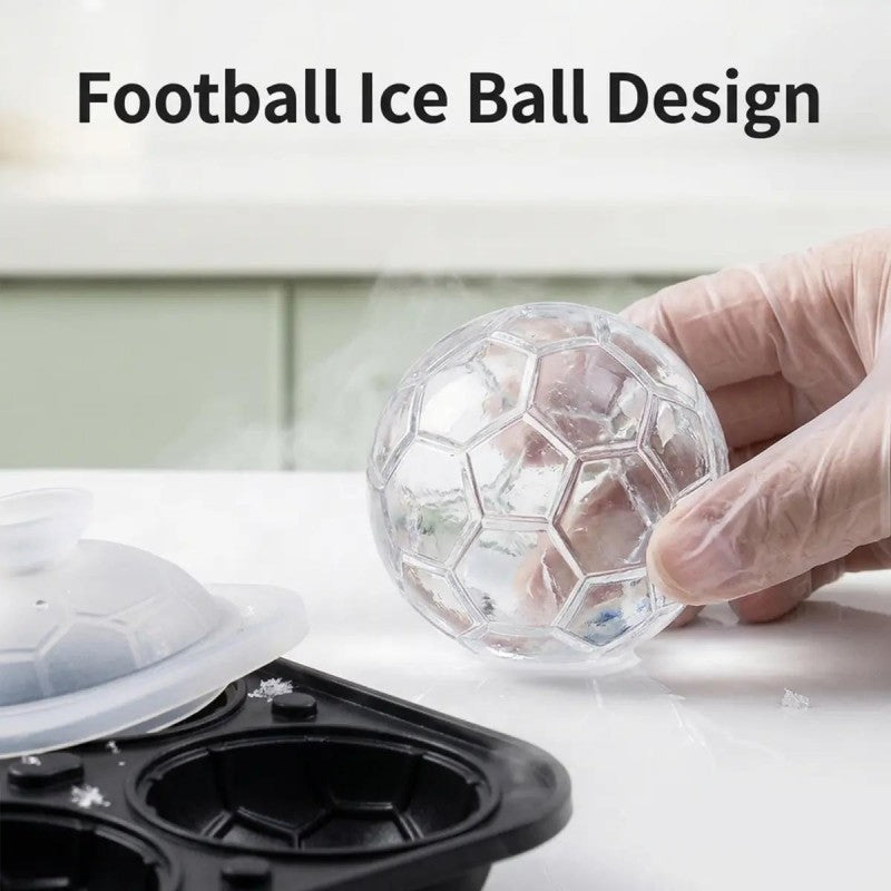 Moule à glaçons en silicone en forme de ballon de football