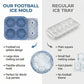 Moule à glaçons en silicone en forme de ballon de football