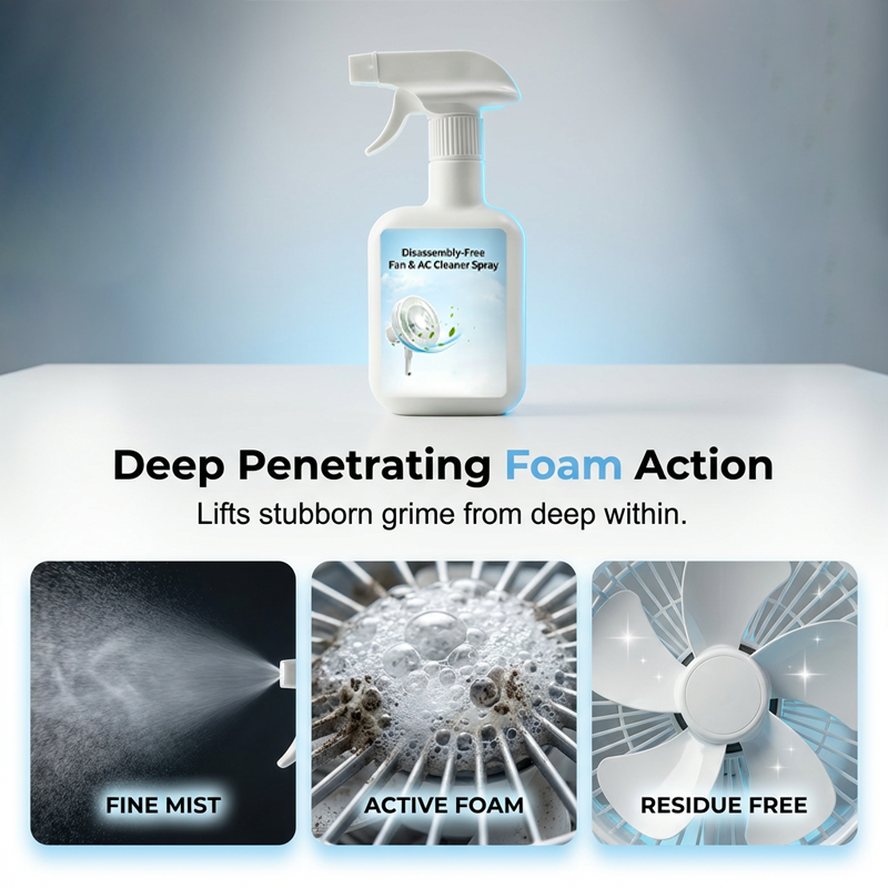 Spray nettoyant pour ventilateurs et climatiseurs sans démontage