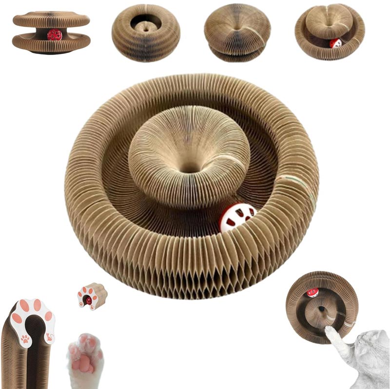 Griffoir accordéon magique pour chat