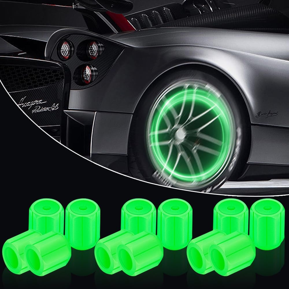 Bouchons de soupapes lumineux pour les conducteurs de nuit