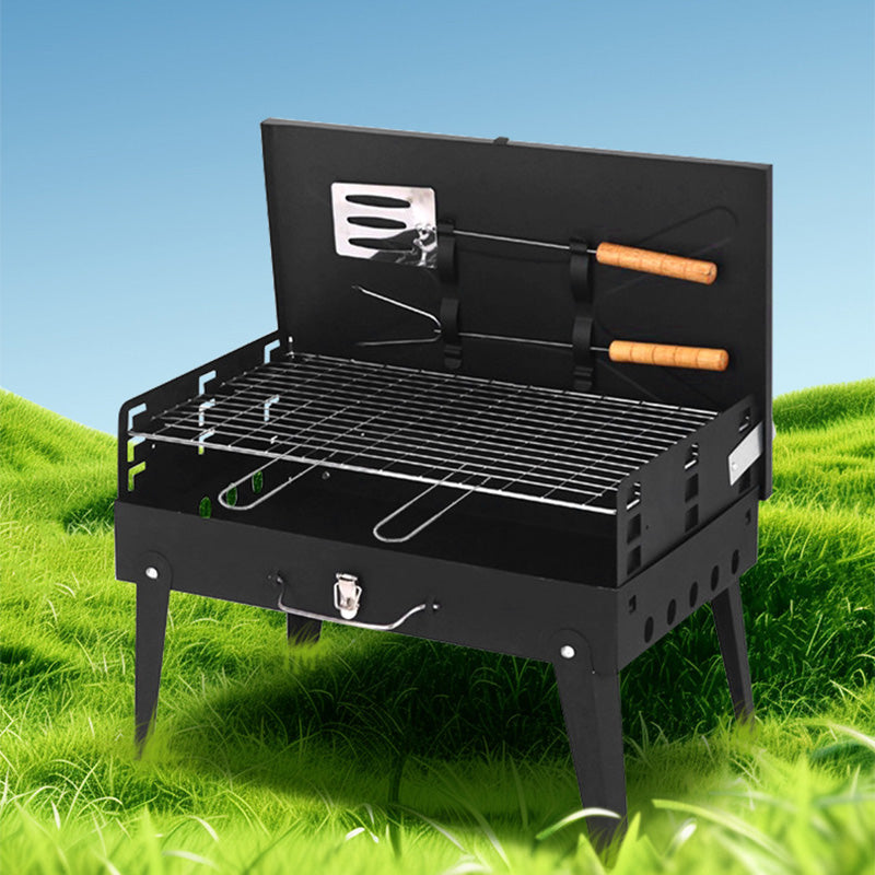 Barbecue à charbon pliable et portable pour la cuisine en plein air