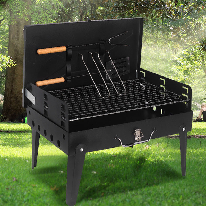 Barbecue à charbon pliable et portable pour la cuisine en plein air