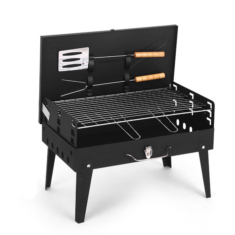 Barbecue à charbon pliable et portable pour la cuisine en plein air