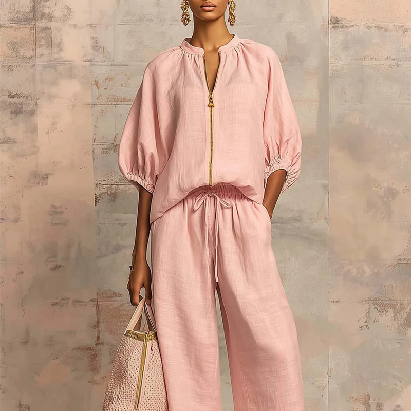 👘🌸OFFRE LIMITÉE : 50 % DE RÉDUCTION !🍒PLUS DE 50 000 EXEMPLAIRES VENDUS ! 🌸Survêtement décontracté deux pièces uni pour femme