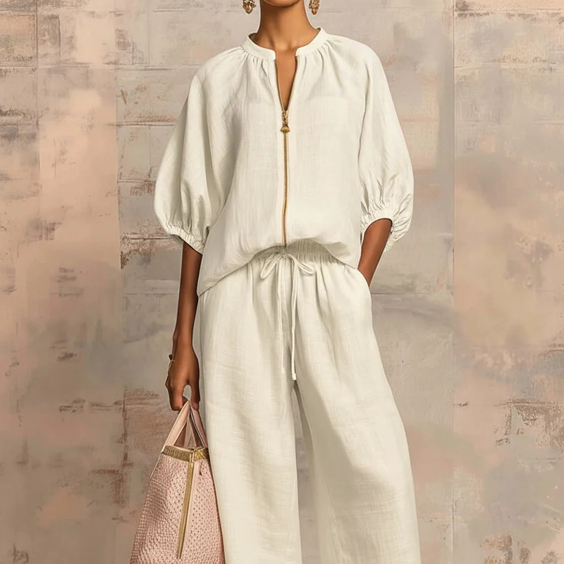 👘🌸OFFRE LIMITÉE : 50 % DE RÉDUCTION !🍒PLUS DE 50 000 EXEMPLAIRES VENDUS ! 🌸Survêtement décontracté deux pièces uni pour femme