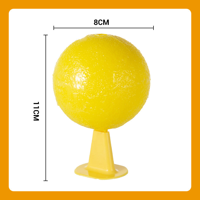 Boule piège à mouches des fruits adhésive avec support et LED