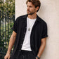 🌴 Ensemble chemise à manches courtes et pantalon décontracté pour homme – Style coordonné 🍹