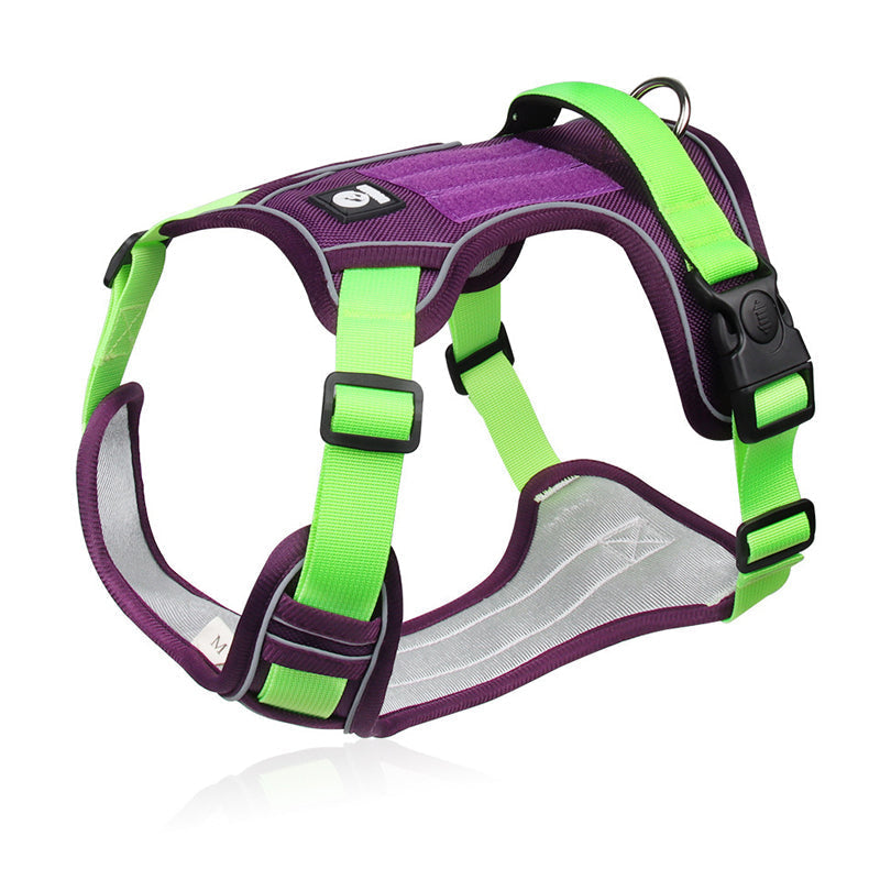 📢📢50% DE RÉDUCTION !! ⏰ Harnais Anti-Traction pour Chien avec Collier LED – Rembourrage Épais & Anneau en D Avant for des Promenades Sereines et Sécurisées ✨