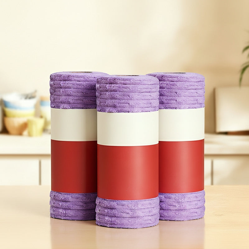 🧽🌿 Lingettes de Nettoyage Réutilisables 2-en-1 – Découpables et Multi-usages ✨