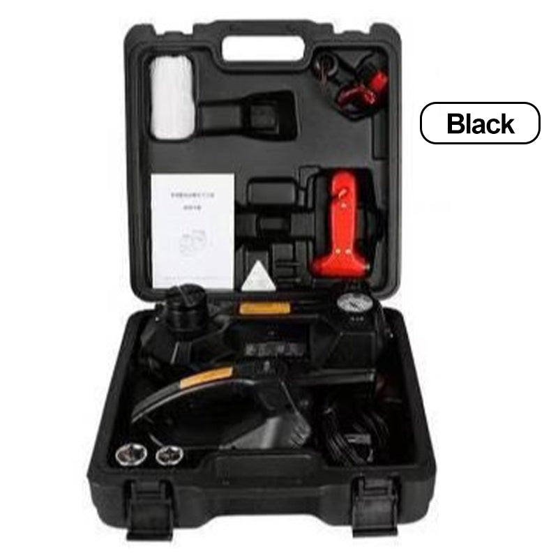 🔥Jusqu'à épuisement des stocks : 49 % de réduction !🎉Kit de cric 12 en 1, capacité max. 5 tonnes / 11 023 livres, comprenant un cric hydraulique, une clé à chocs électrique, une pompe gonflable intégrée et une lampe LED, élévateur portable