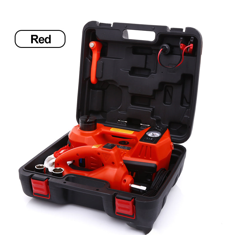 🔥Jusqu'à épuisement des stocks : 49 % de réduction !🎉Kit de cric 12 en 1, capacité max. 5 tonnes / 11 023 livres, comprenant un cric hydraulique, une clé à chocs électrique, une pompe gonflable intégrée et une lampe LED, élévateur portable