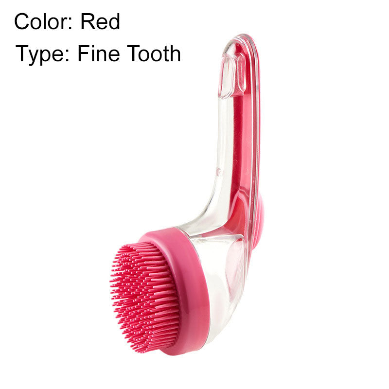 📢📢50 % DE RÉDUCTION !! ⏰Brosse de bain pour animaux de compagnie avec long manche et distributeur de shampoing