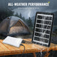 Système d'éclairage solaire autonome : kit complet comprenant 3 ampoules LED et un accumulateur ☀️🔋