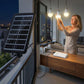 Système d'éclairage solaire autonome : kit complet comprenant 3 ampoules LED et un accumulateur ☀️🔋