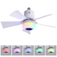 📢📢49 % DE RÉDUCTION !! ⏰Ventilateur de plafond intelligent avec éclairage, RGB et haut-parleur Bluetooth