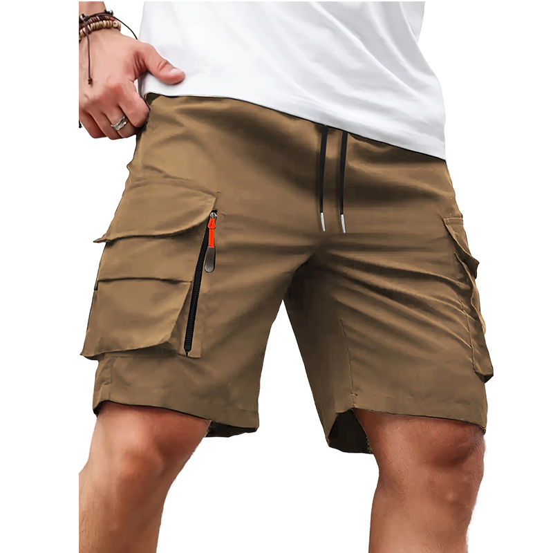 Short cargo à séchage rapide pour homme, avec poches