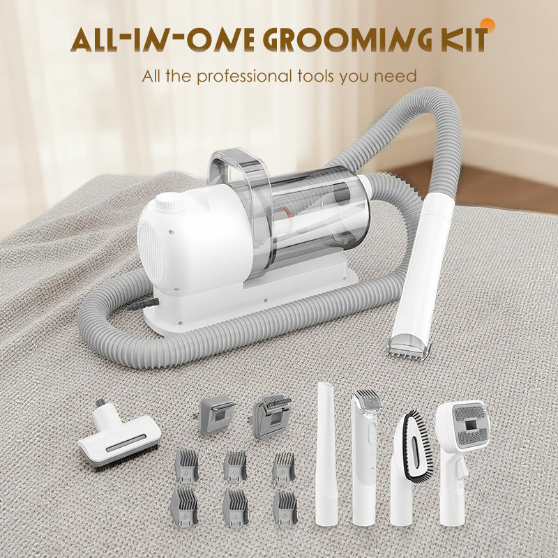 Kit d'aspiration tout-en-un pour le toilettage des animaux de compagnie