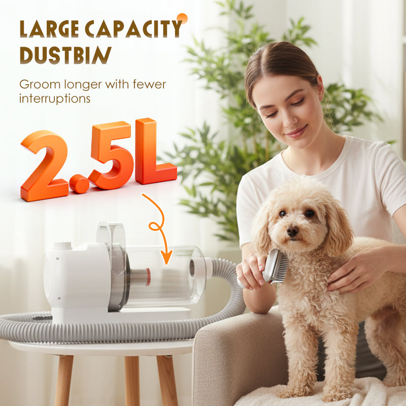 Kit d'aspiration tout-en-un pour le toilettage des animaux de compagnie
