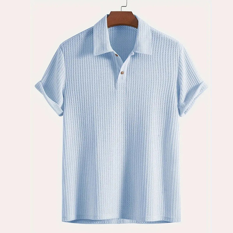 👔🌬️ PROMO FLASH 50% DE RÉDUCTION ! 🧵 Chemise Homme à Manches Courtes en Tissu Maille – Respirante, Légère, Parfaite pour l'Été ou la Superposition ✨