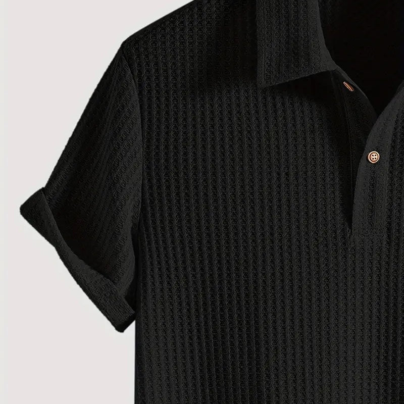 👔🌬️ PROMO FLASH 50% DE RÉDUCTION ! 🧵 Chemise Homme à Manches Courtes en Tissu Maille – Respirante, Légère, Parfaite pour l'Été ou la Superposition ✨