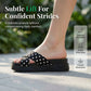 Sandales pour femme à lanières croisées et motif à pois