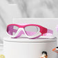 Lunettes de natation avec bouchons d’oreilles, lunettes de natation anti-buée réglables, accessoires de natation pour garçons et filles, équipement d’entraînement à la natation
