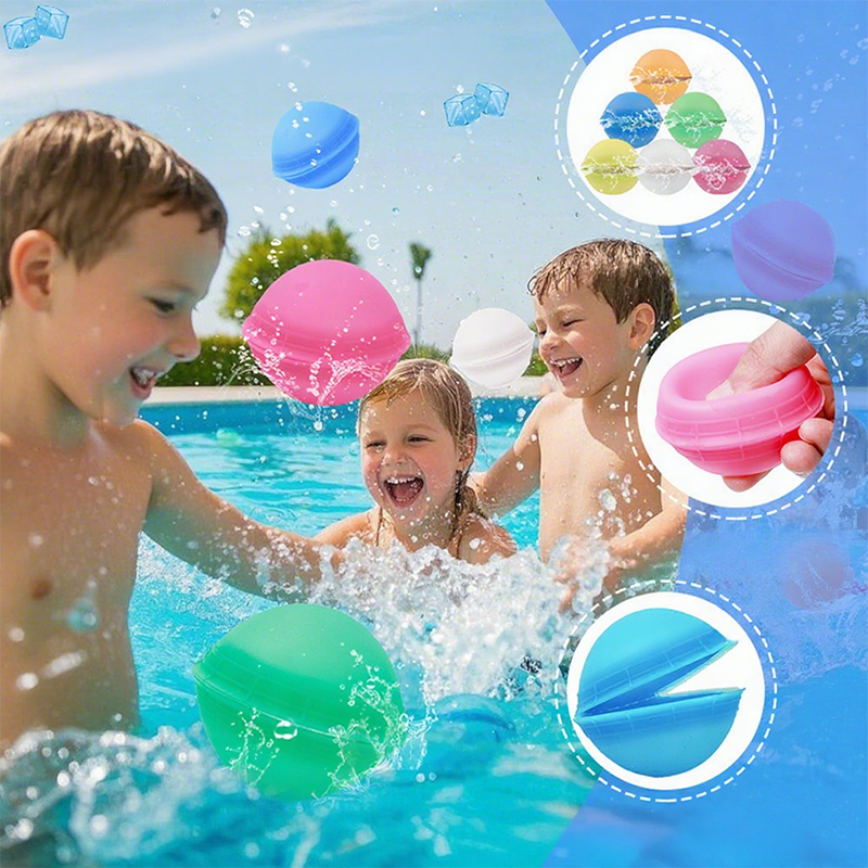 🎈50 % de réduction aujourd'hui🔥C'est parti pour les joies de l'été 🎈Jouet ballon d'eau en silicone non magnétique💧