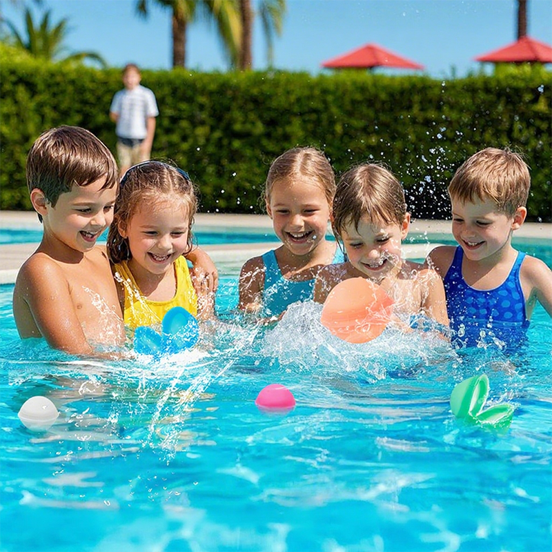 🎈50 % de réduction aujourd'hui🔥C'est parti pour les joies de l'été 🎈Jouet ballon d'eau en silicone non magnétique💧
