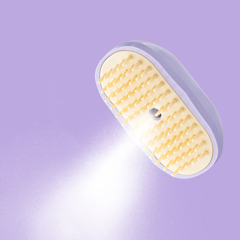 Brosse de massage 3-en-1 avec vaporisateur pour animaux