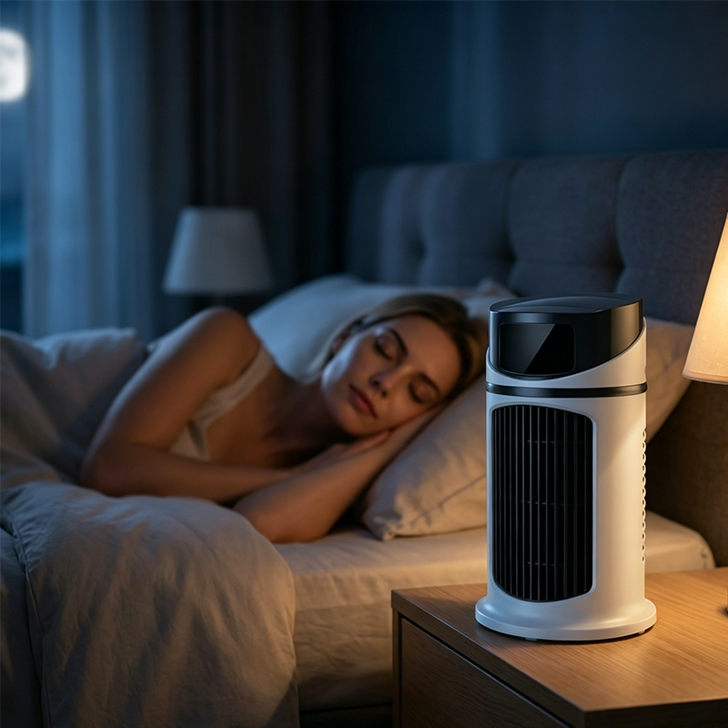 2026 Nouveau climatiseur à évaporation – Ventilateur de table USB compact, refroidisseur personnel avec réservoir de 300 ml, vitesses réglables, minuterie, silencieux, design portable pour la table de chevet