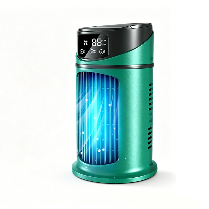 2026 Nouveau climatiseur à évaporation – Ventilateur de table USB compact, refroidisseur personnel avec réservoir de 300 ml, vitesses réglables, minuterie, silencieux, design portable pour la table de chevet