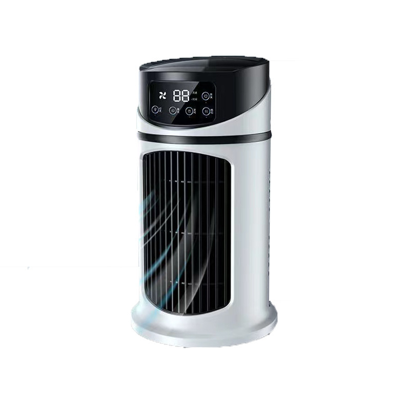 2026 Nouveau climatiseur à évaporation – Ventilateur de table USB compact, refroidisseur personnel avec réservoir de 300 ml, vitesses réglables, minuterie, silencieux, design portable pour la table de chevet