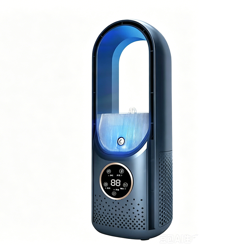 2026 Nouveau climatiseur à évaporation – Ventilateur de table USB compact, refroidisseur personnel avec réservoir de 300 ml, vitesses réglables, minuterie, silencieux, design portable pour la table de chevet