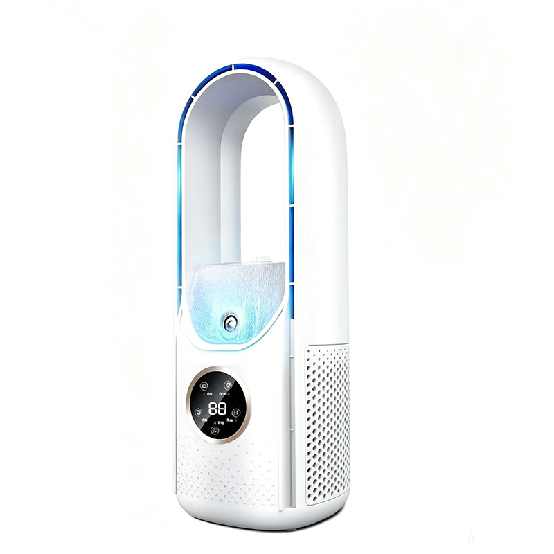 2026 Nouveau climatiseur à évaporation – Ventilateur de table USB compact, refroidisseur personnel avec réservoir de 300 ml, vitesses réglables, minuterie, silencieux, design portable pour la table de chevet
