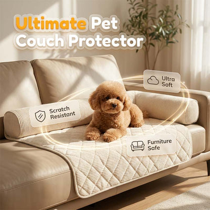 Housse de protection douillette pour canapé avec rembourrage
