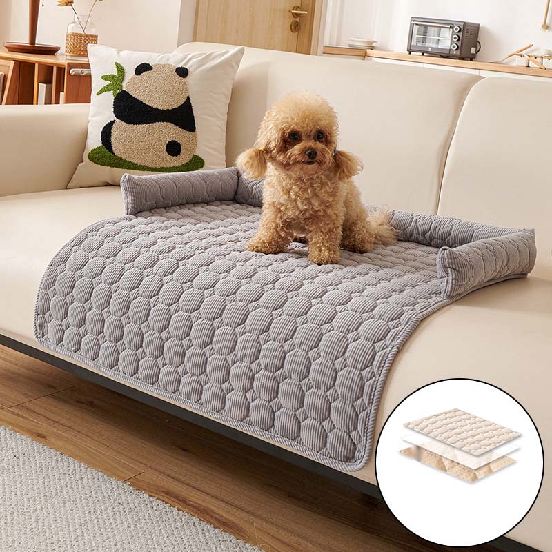Housse de protection douillette pour canapé avec rembourrage