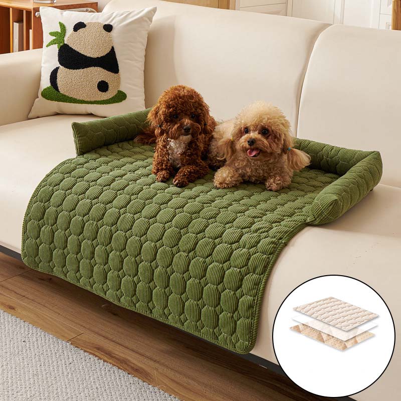 Housse de protection douillette pour canapé avec rembourrage