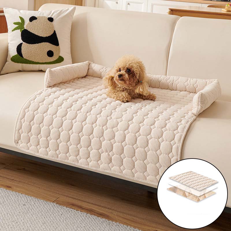 Housse de protection douillette pour canapé avec rembourrage