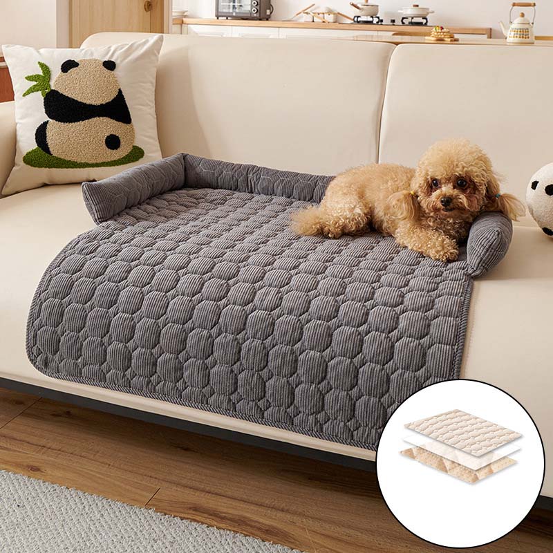 Housse de protection douillette pour canapé avec rembourrage