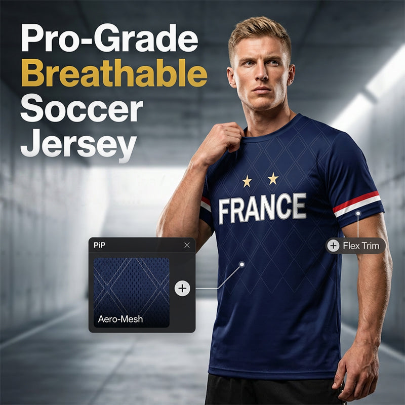 Maillot de football haut de gamme, respirant