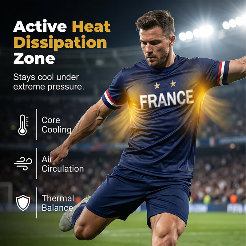 Maillot de football haut de gamme, respirant